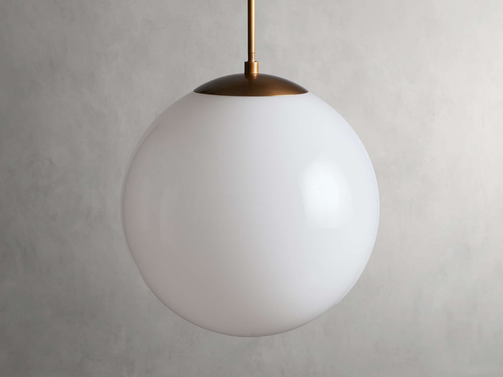 Wescott XL Globe Pendant with Rod