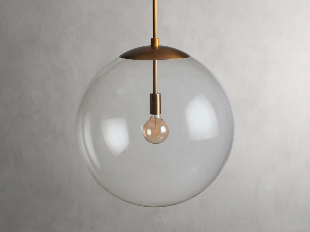 Wescott XL Globe Pendant with Rod