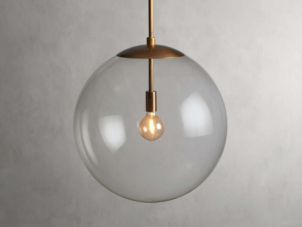 Wescott XL Globe Pendant with Rod