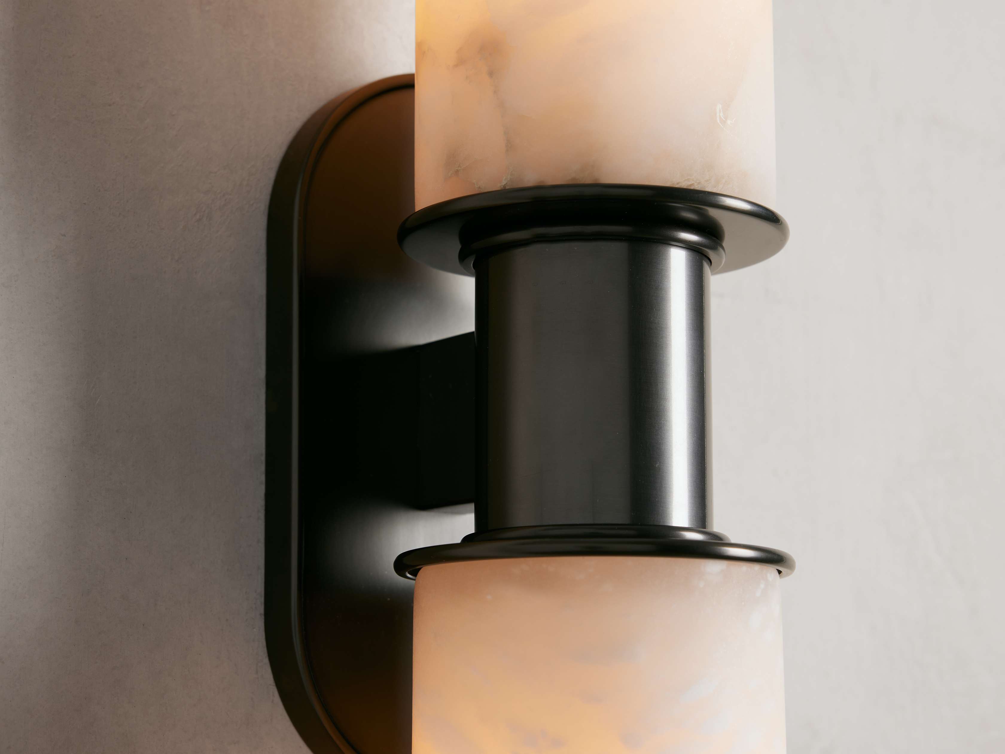 Harlin Double Sconce in Alabaster