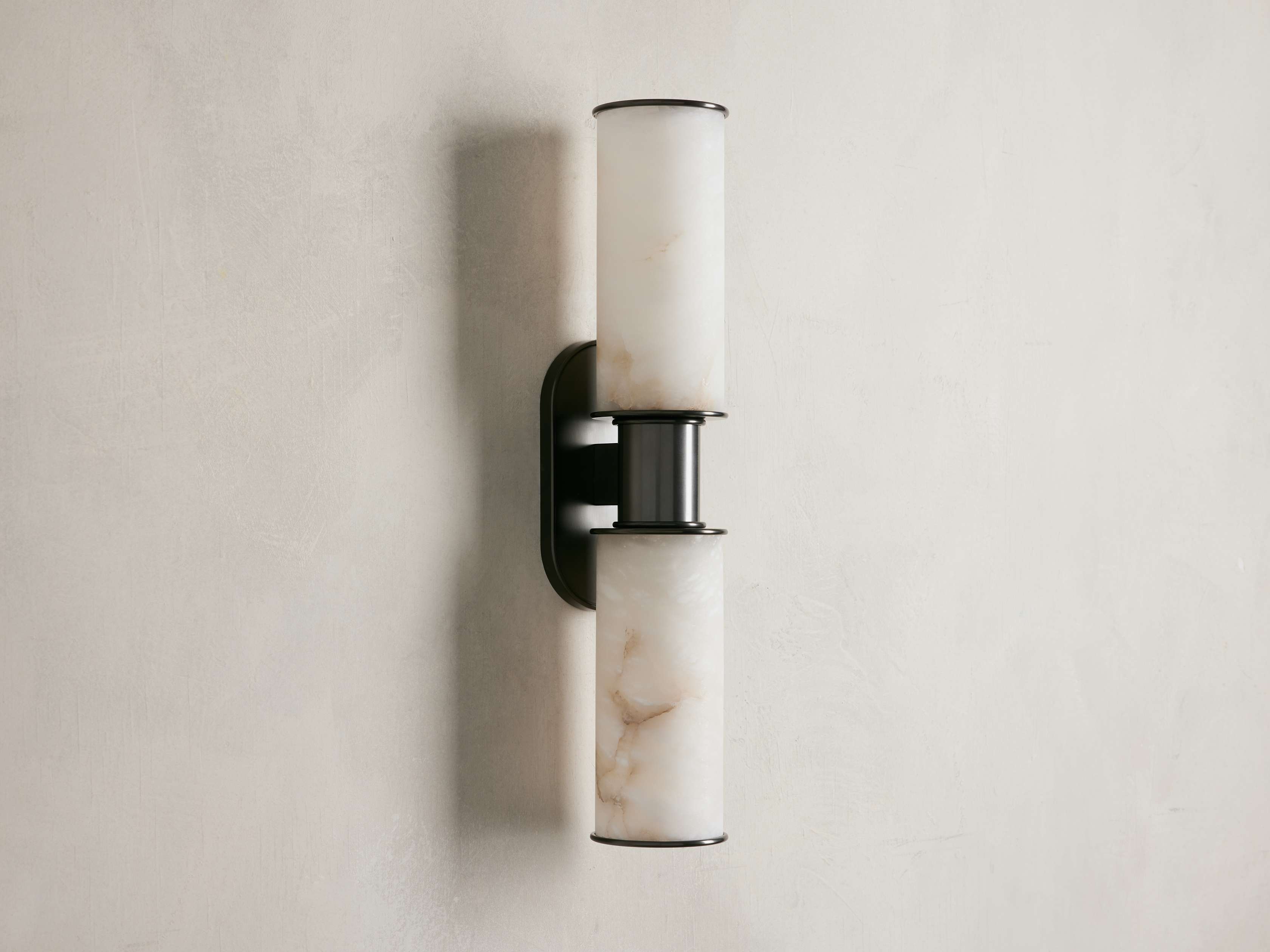 Harlin Double Sconce in Alabaster